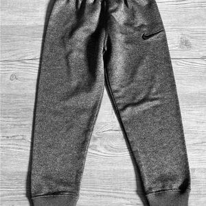 Nike Kids Charcoal Gray Fleece Joggers
